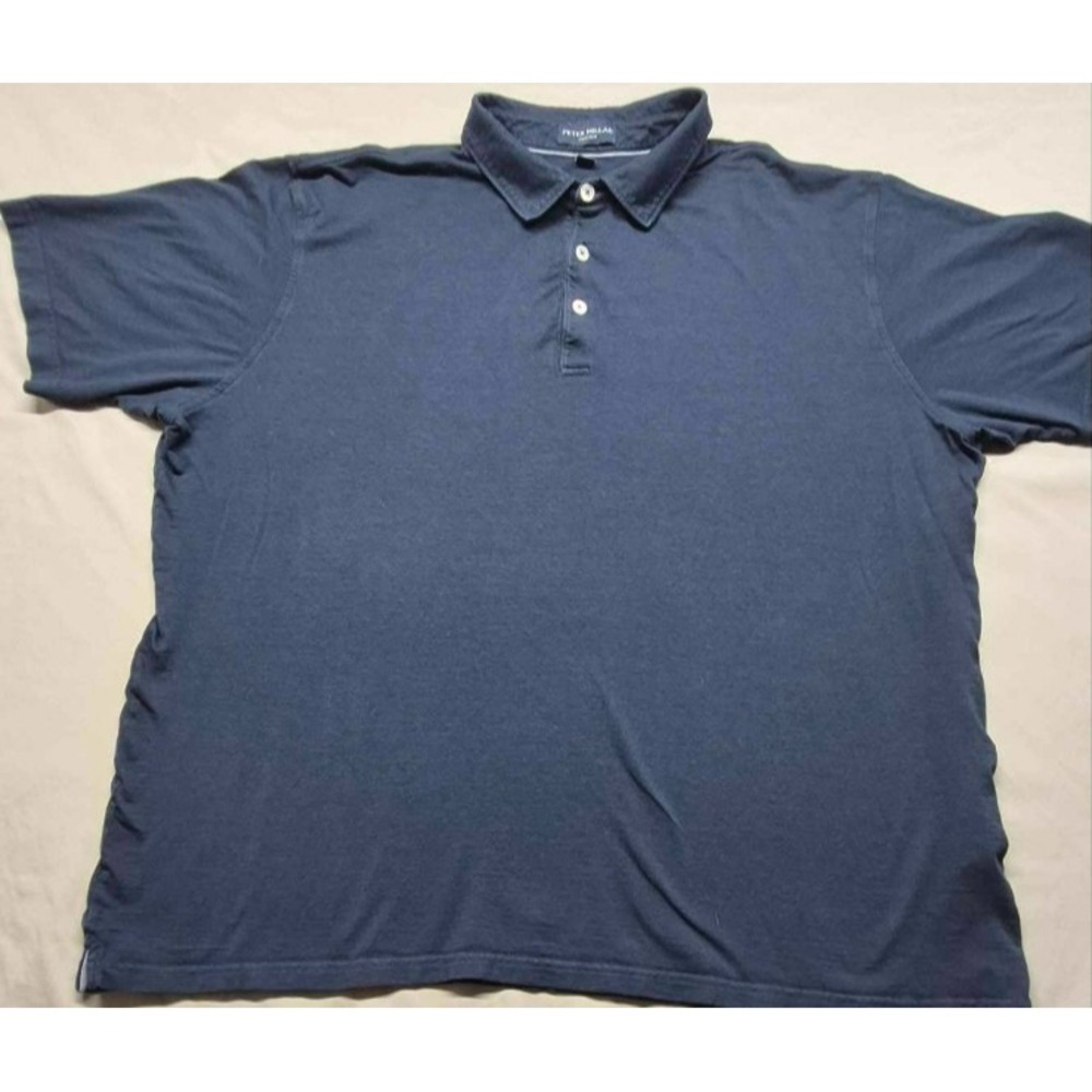 Peter Millar Collection men's navy blue classic golf polo‎ sz XL